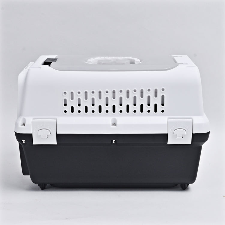 Reismand met stalen deur voor Kat & Hond (Zwart) 50 x 30 x 30 cm