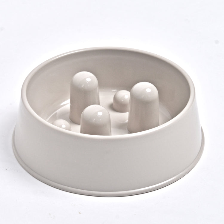 Slowfood Anti-Schrokbak Kat & Hond (Cappuccino) - Small Ø20cm