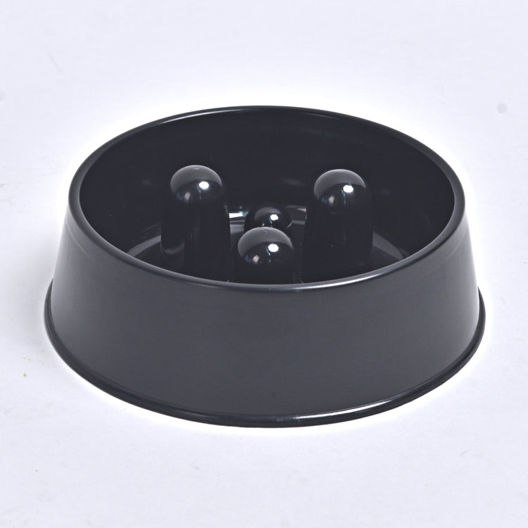 Slowfood Anti-Schrokbak Kat & Hond (Zwart) - Small Ø20cm