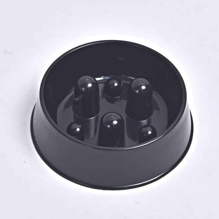 Slowfood Anti-Schrokbak Kat & Hond (Zwart) - Small Ø20cm