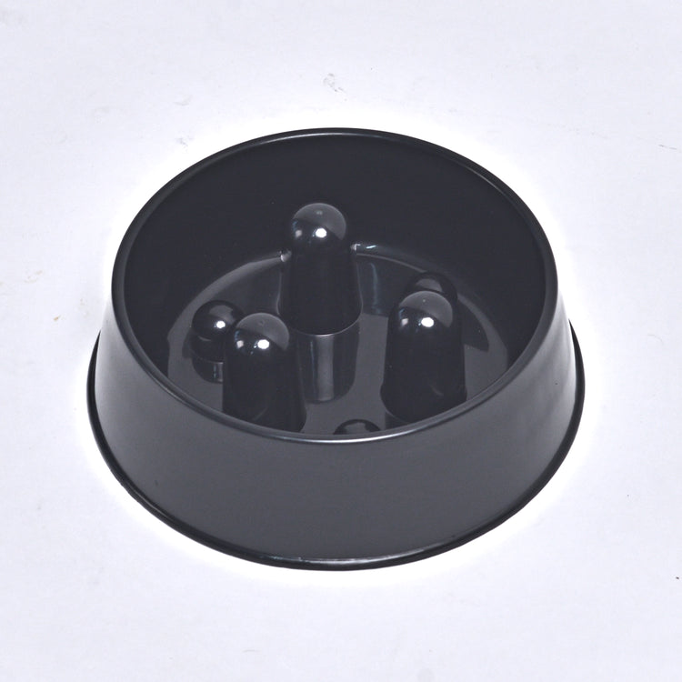 Slowfood Anti-Schrokbak Kat & Hond (Zwart) - Small Ø20cm