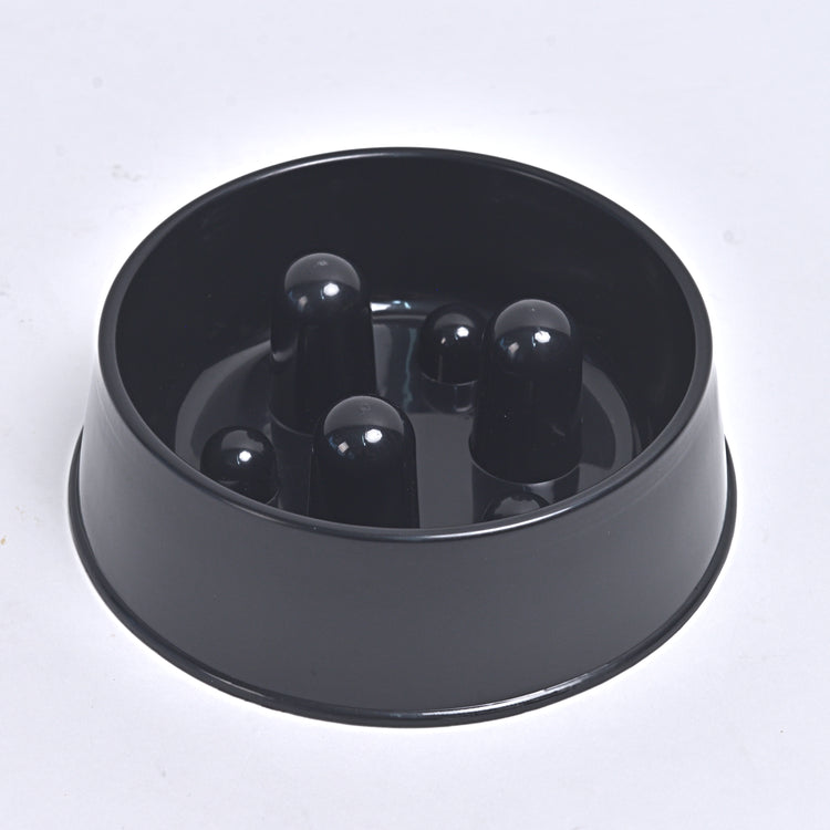 Slowfood Anti-Schrokbak Kat & Hond (Zwart) - Small Ø20cm