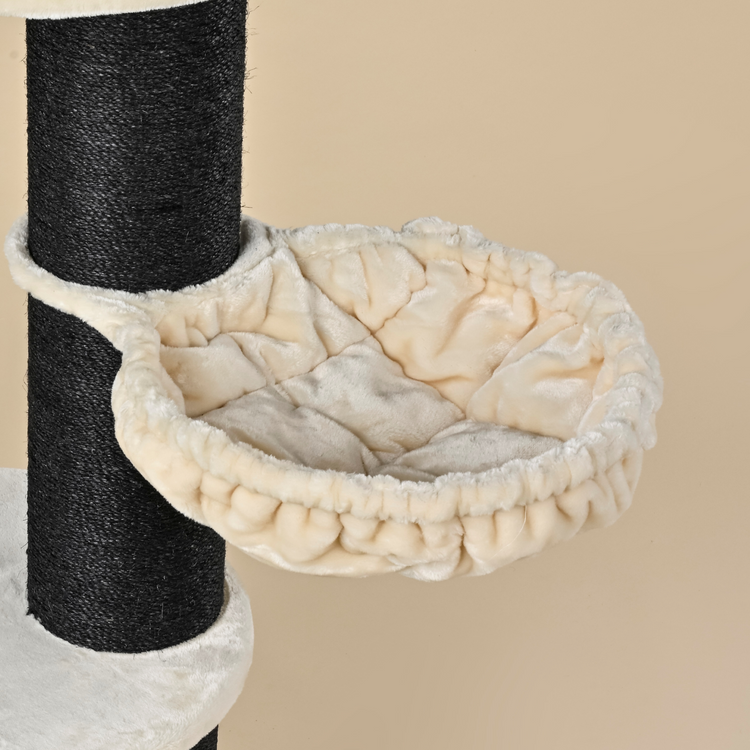 Krabpaal Maine Coon Sleeper de Luxe Blackline (Crème)