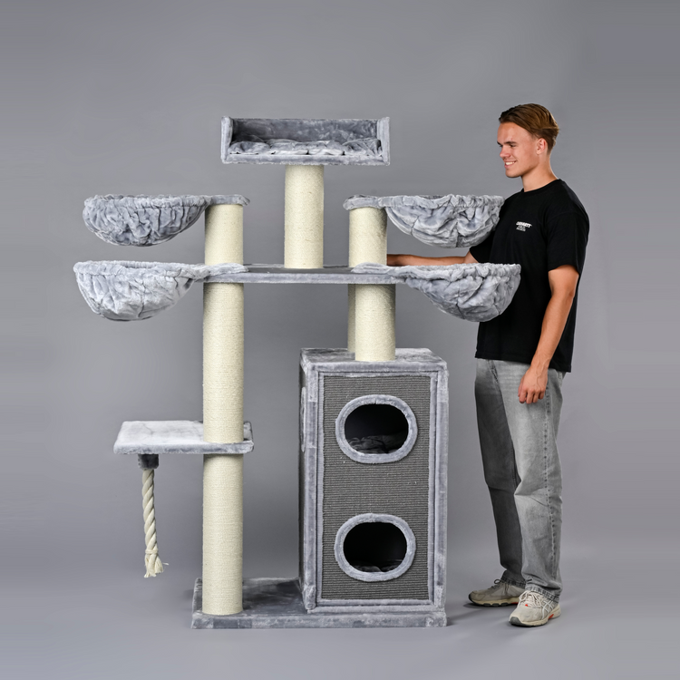 Krabpaal Cat Paradise Plus (Lichtgrijs)