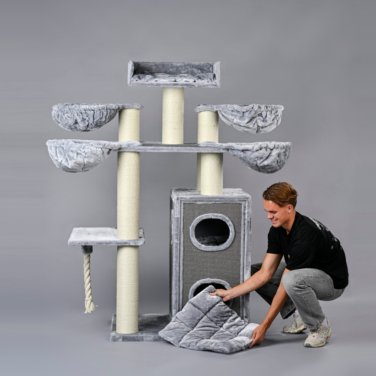 Krabpaal Cat Paradise Plus (Lichtgrijs)