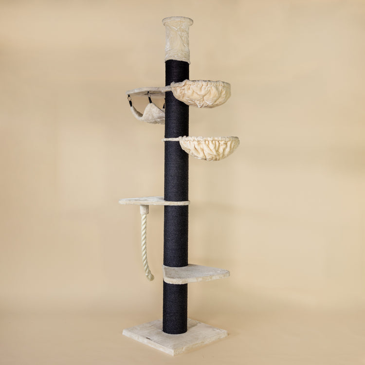 Krabpaal Maine Coon Tower Blackline Crown 235-255 cm (Crème)