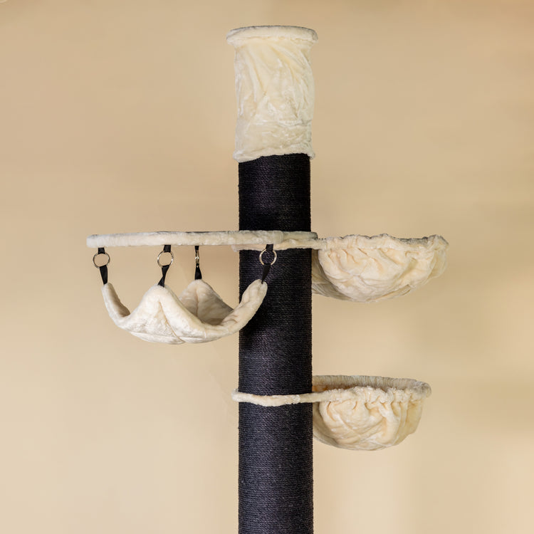 Krabpaal Maine Coon Tower Blackline Crown 235-255 cm (Crème)