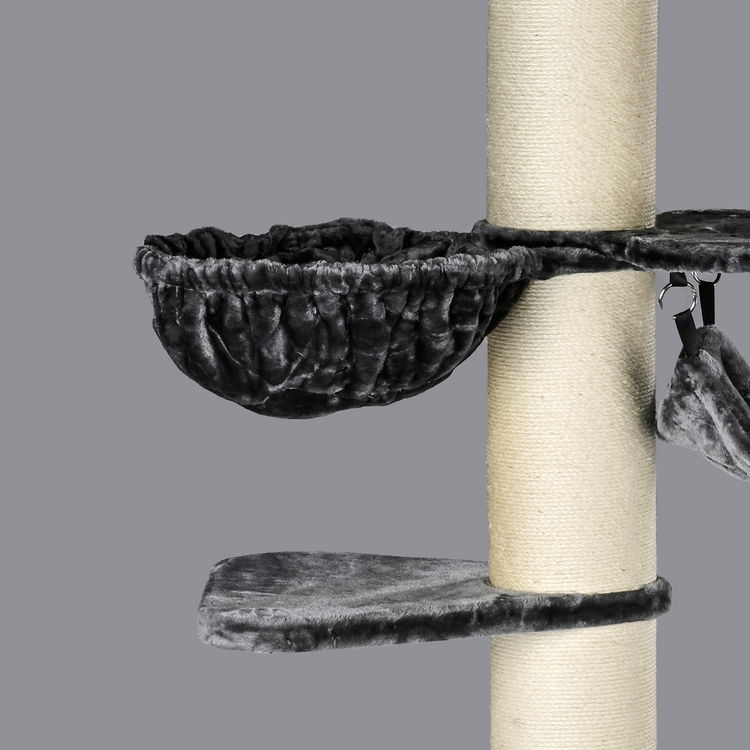 Krabpaal Maine Coon Tower Crown (Donkergrijs)