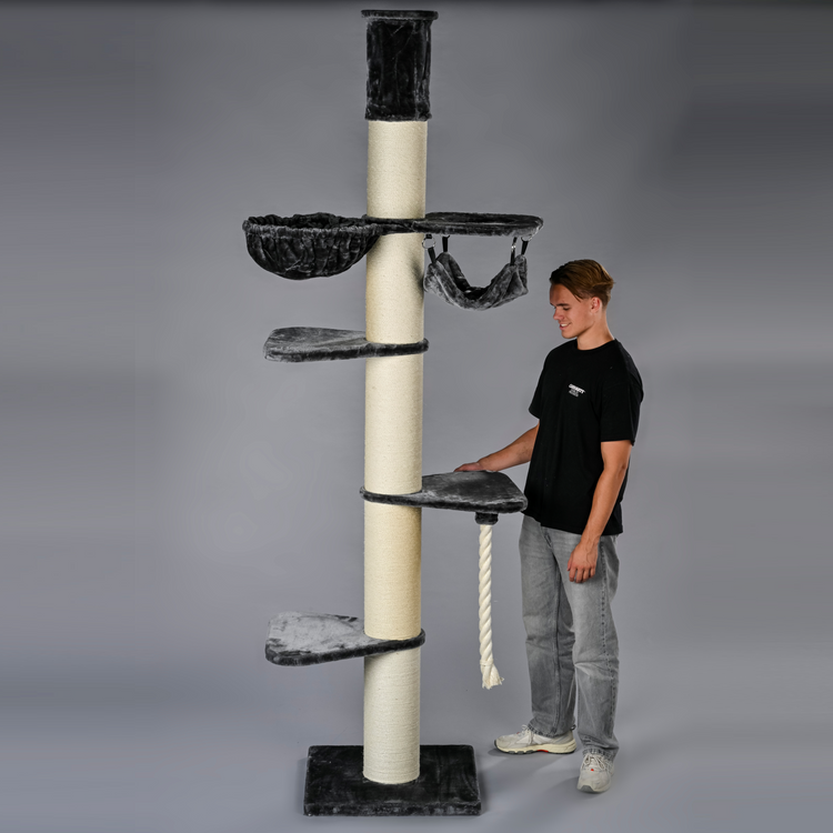 Krabpaal Maine Coon Tower Crown (Donkergrijs)