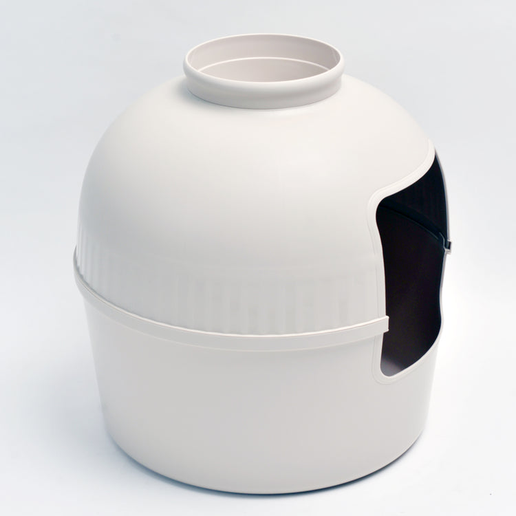 Kattenbak Flower XXL, verborgen kattentoilet (Cappuccino Cream) - 51Ø x 55cm