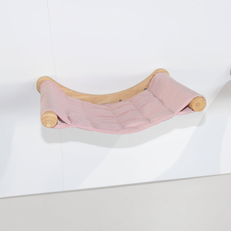 Wandmeubel Klimmuur Kat - Luxe Hangmat XXL (Roze)