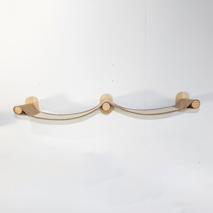 Wandmeubel Klimmuur Kat - Muur Brug (Cappuccino)