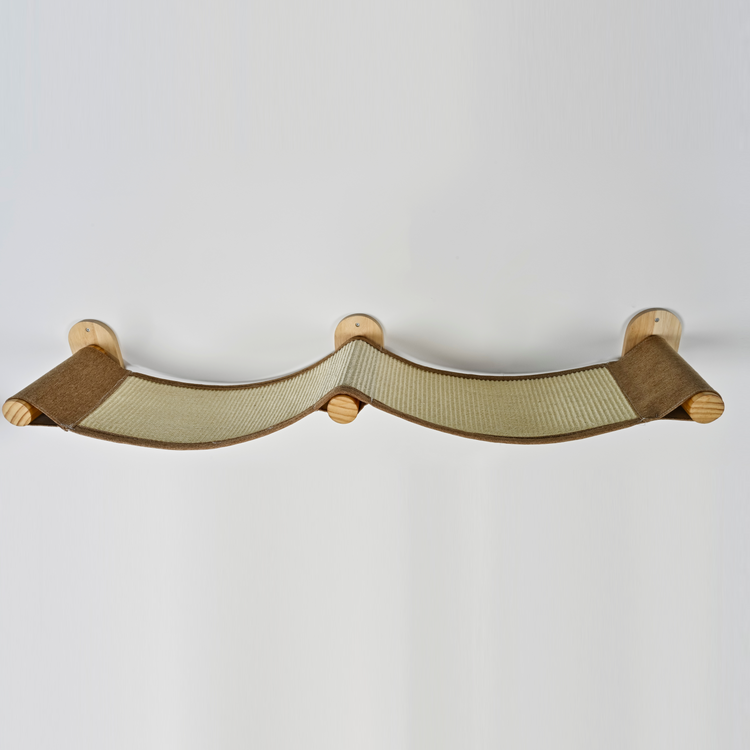 Wandmeubel Klimmuur Kat - Muur Brug (Cappuccino)