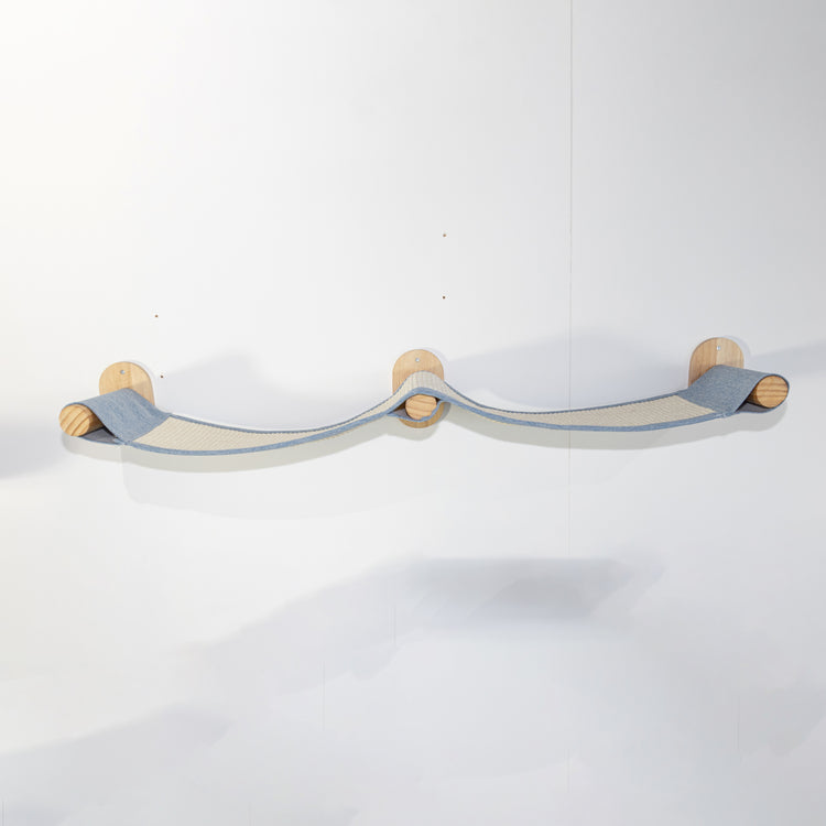 Wandmeubel Klimmuur Kat - Muur Brug (Denim)