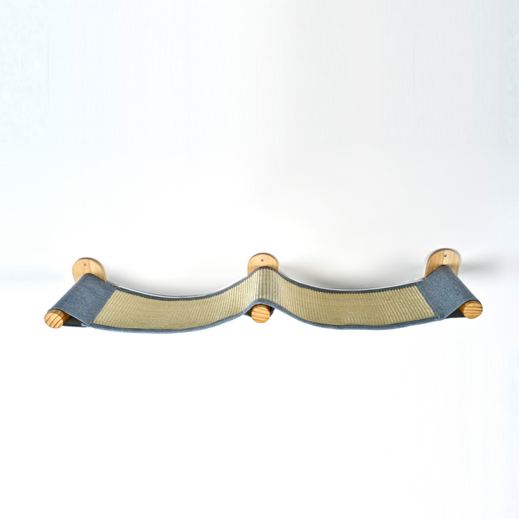 Wandmeubel Klimmuur Kat - Muur Brug (Denim)