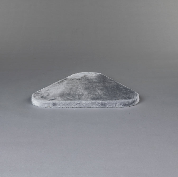 Grote, Lichtgrijs kleurige Ligplaats Step Driehoekig (voor 12, 15 of 20 cm palen)