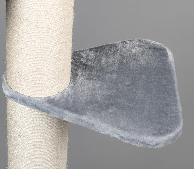 Grote, Lichtgrijs kleurige Ligplaats Step Driehoekig (voor 12, 15 of 20 cm palen)