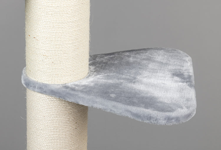 Grote, Lichtgrijs kleurige Ligplaats Step Driehoekig (voor 12, 15 of 20 cm palen)