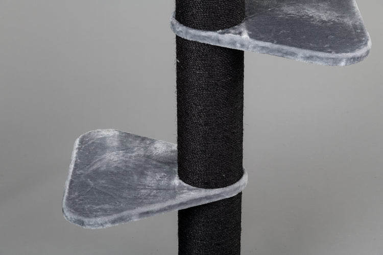 Grote, Lichtgrijs kleurige Ligplaats Step Driehoekig (voor 12, 15 of 20 cm palen)