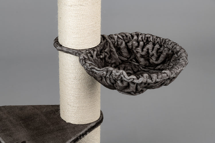 Grote, taupekleurige Hangmat de Luxe (voor 20cm palen)