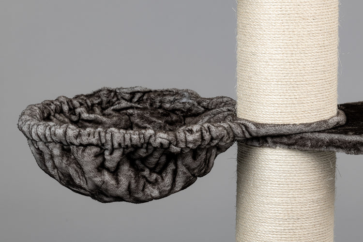 Grote, taupekleurige Hangmat de Luxe (voor 20cm palen)