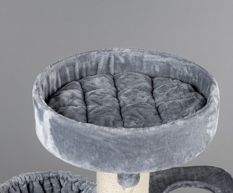 Lichtgrijs kleurige, 60 cm Diameter Ronde Sleeper Zetel (Incl. Kussen)