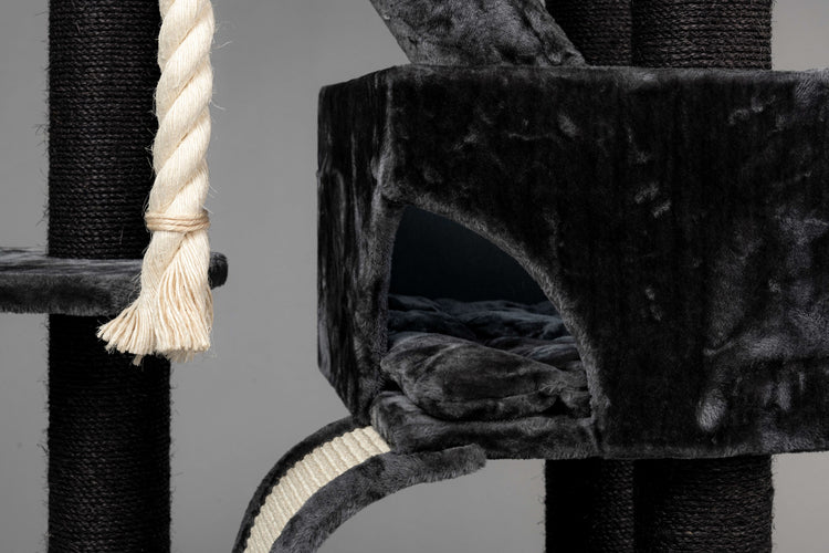 Speelhuis Donkergrijs kleurig, Kili 52 x 37 x 30 cm (incl. Kussen)