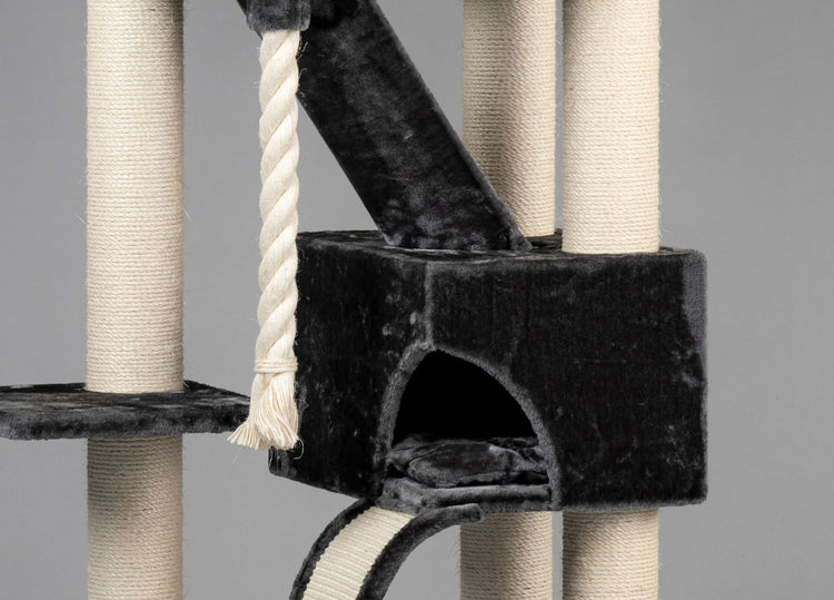 Speelhuis Donkergrijs kleurig, Kili 52 x 37 x 30 cm (incl. Kussen)