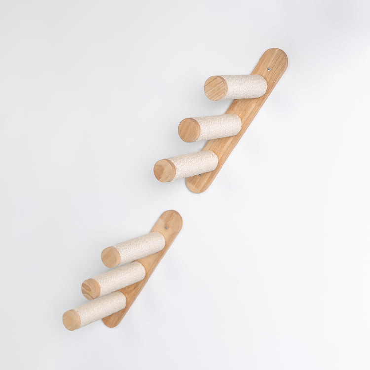 Wandmeubel Klimmuur Kat - Ladder Set (Crème)