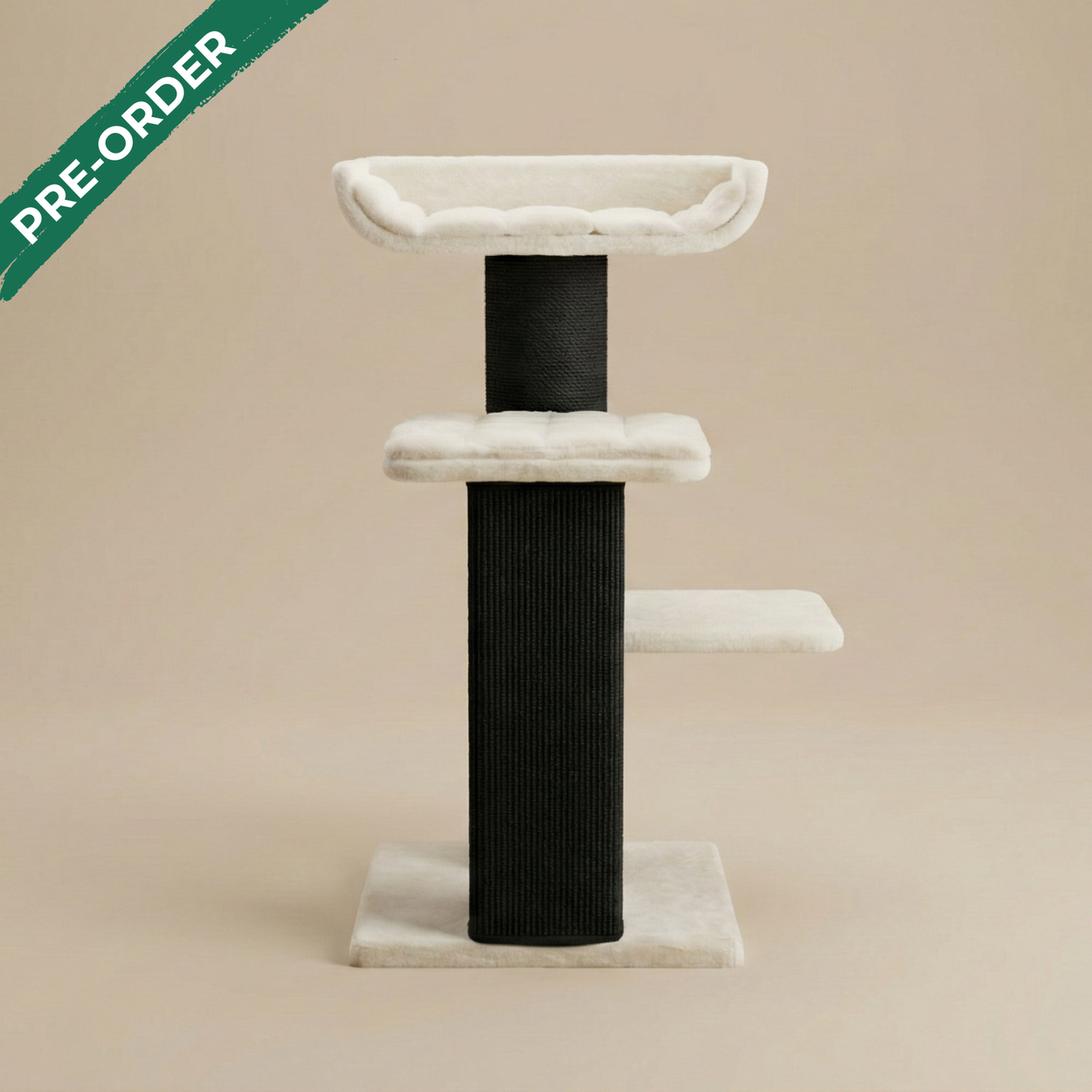 Škrabadlo Maine Coon Throne Blackline (béžový Teddy)