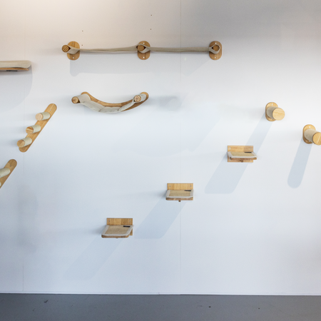 Everest Crème | Kattenmuur Klim- en wandsysteem set van RHR Pets