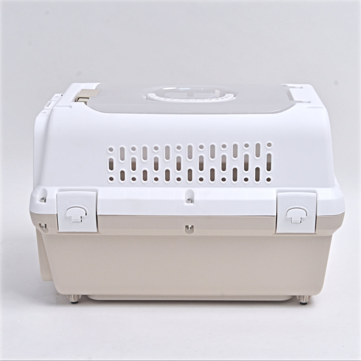 Reismand met stalen deur voor Kat & Hond (Cappuccino) 50 x 30 x 30 cm