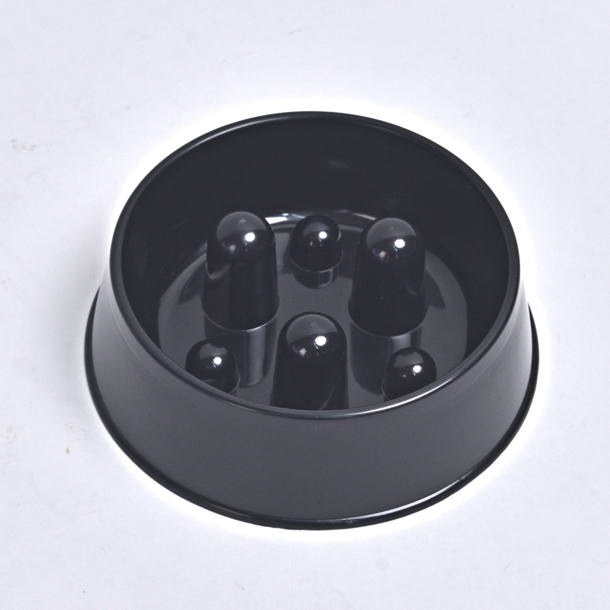 Slowfood Anti-Schrokbak Kat & Hond (Zwart) - Small Ø20cm