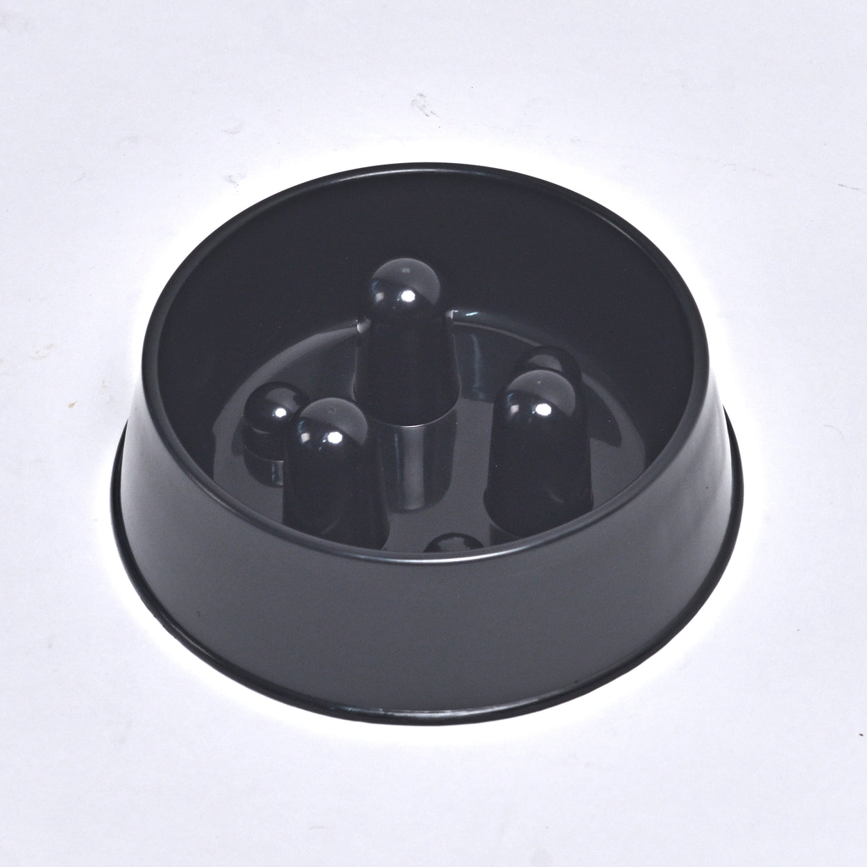 Slowfood Anti-Schrokbak Kat & Hond (Zwart) - Small Ø20cm