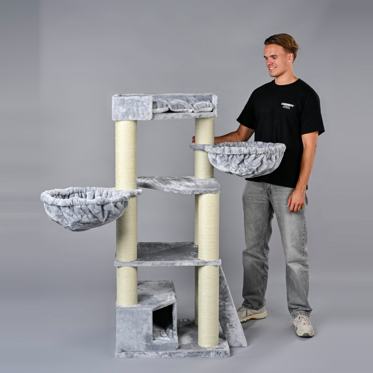 Krabpaal Corner Coon (Lichtgrijs)