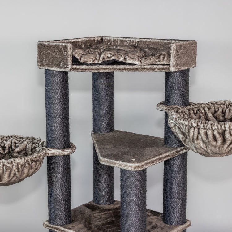 Cat Tree Corner Coon Blackline (Taupe)