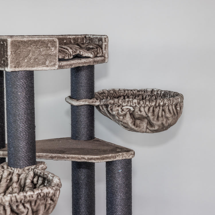 Cat Tree Corner Coon Blackline (Taupe)