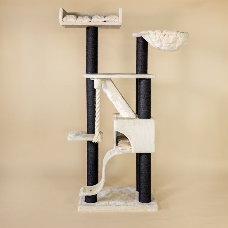 Cat tree Kilimandjaro de Luxe Blackline (Cream)