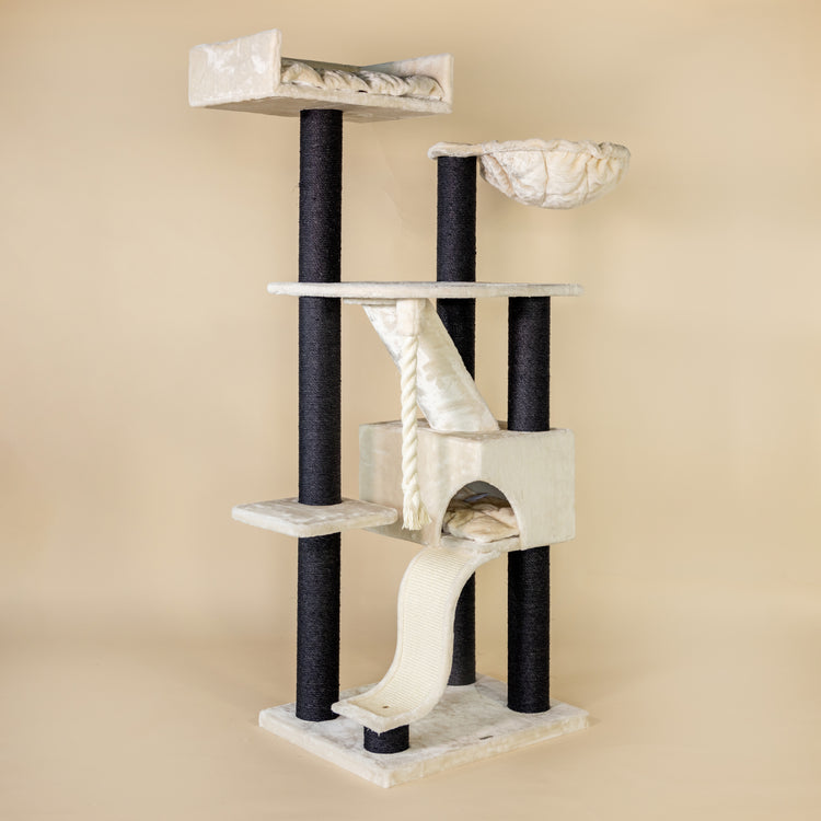 Cat tree Kilimandjaro de Luxe Blackline (Cream)