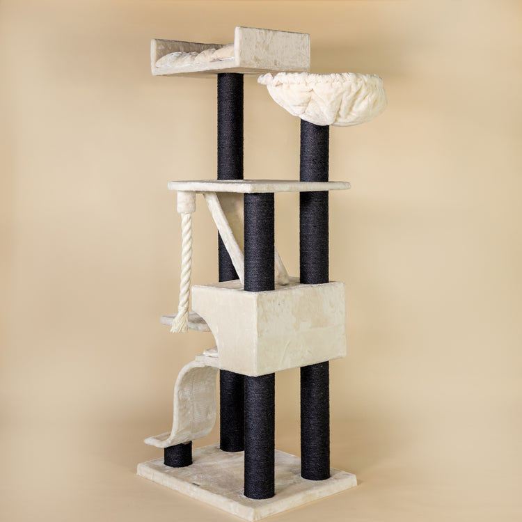 Cat tree Kilimandjaro de Luxe Blackline (Cream)