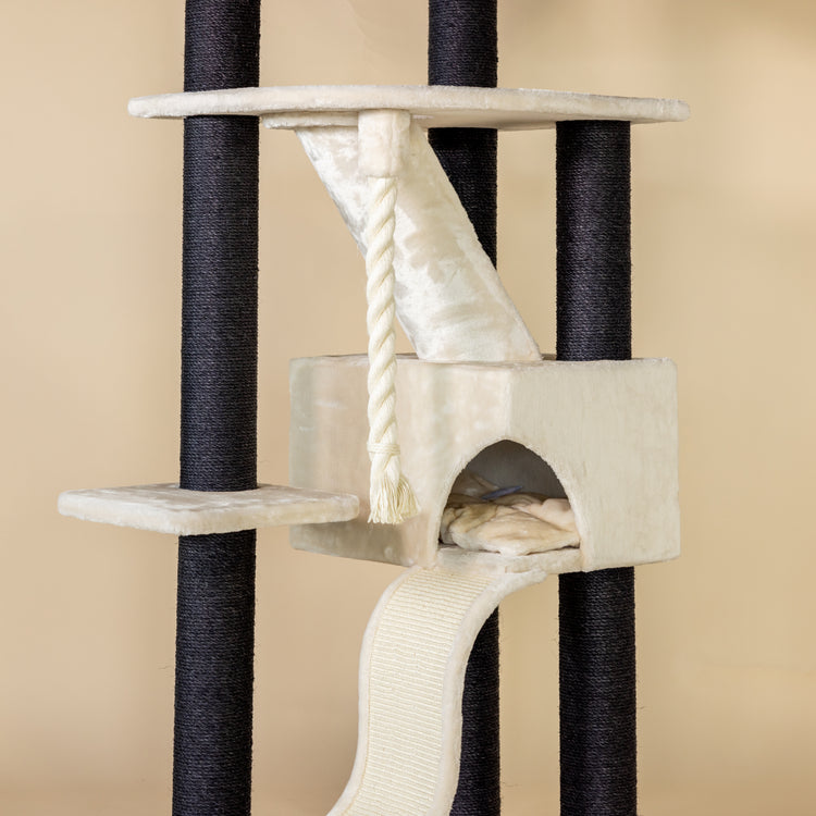 Cat tree Kilimandjaro de Luxe Blackline (Cream)