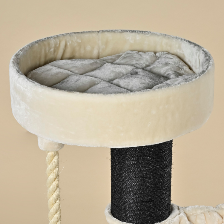 Krabpaal Maine Coon Sleeper de Luxe Blackline (Crème)