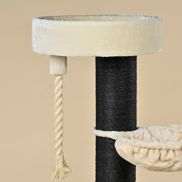 Krabpaal Maine Coon Sleeper de Luxe Blackline (Crème)