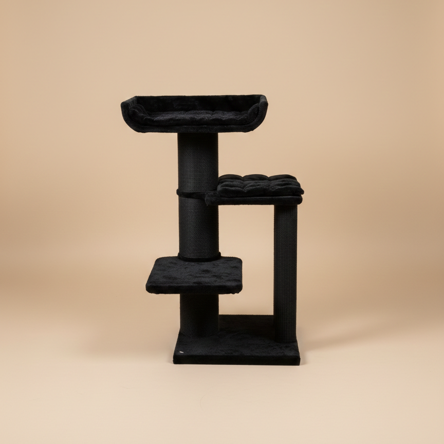 Krabpaal Maine Coon Throne Blackline (Black Teddy)