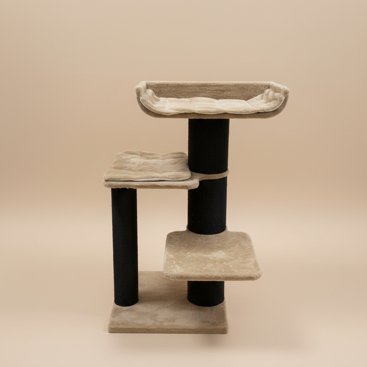 Krabpaal Maine Coon Throne Blackline (Cappuccino Teddy)