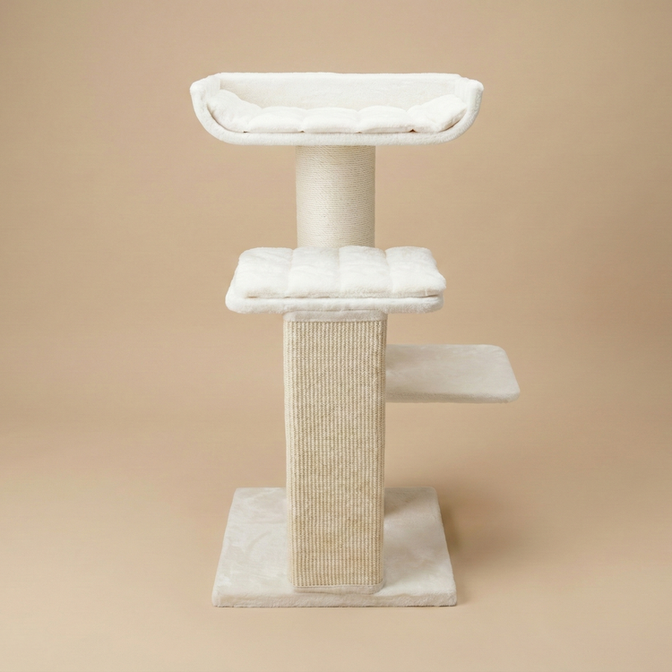Krabpaal Maine Coon Throne (Beige Teddy)