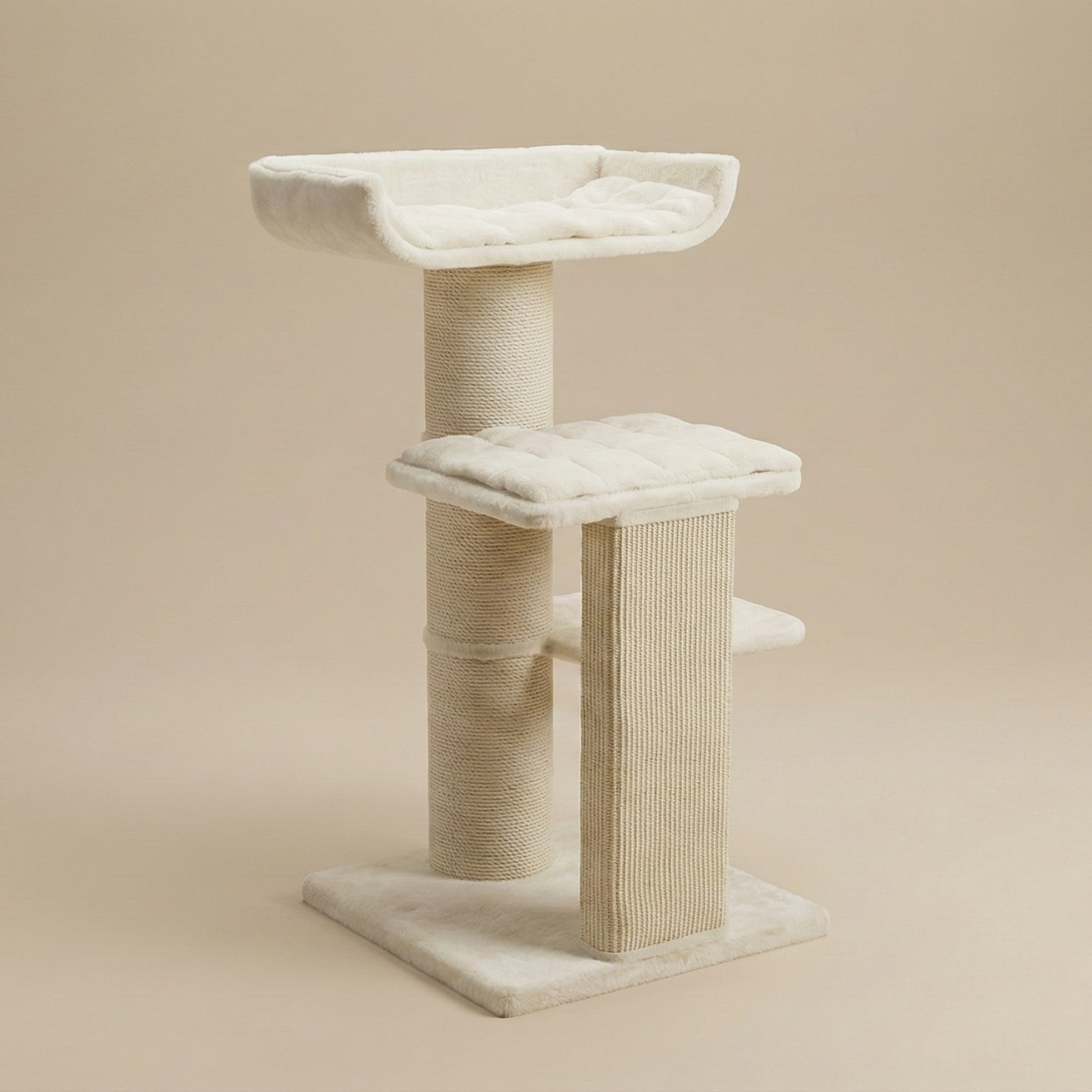 Krabpaal Maine Coon Throne (Beige Teddy)
