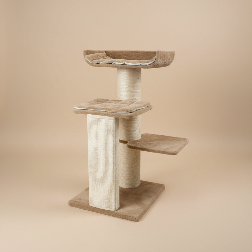 Krabpaal Maine Coon Throne (Cappuccino Teddy)