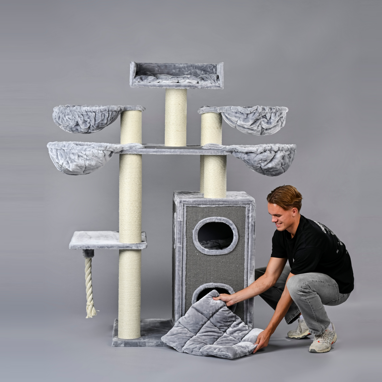 Krabpaal Cat Paradise Plus (Lichtgrijs)