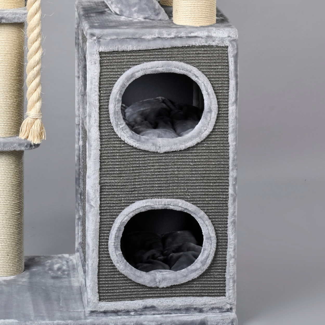 Krabpaal Cat Penthouse (Lichtgrijs)